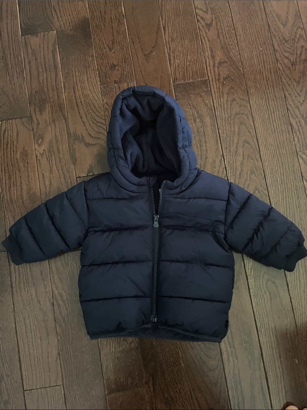 GAP Navy Hooded Puffer Coat for Kids